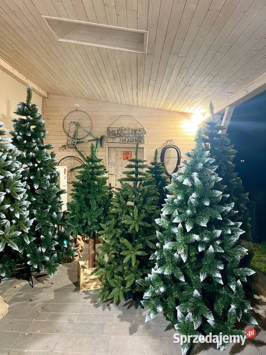 Piękna choinka 250 w metalowym stojaku zielony Wrocław