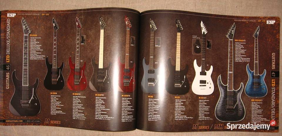 ESP LTD Guitars Basses 2012 USA Product Catalog Kępice