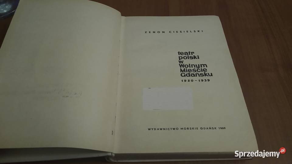 Teatr polski w Wolnym Mieście Gdańsku 19201939 Gdańsk