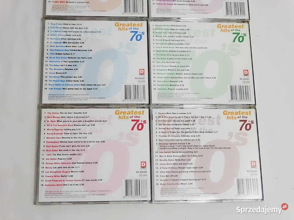 Zestaw muzyczny Greatest Hits of the 70s 8 płyt 3 i więcej Biłgoraj