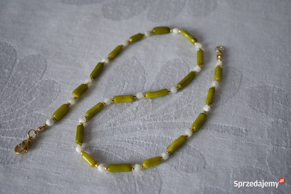 Naszyjnik koral masa perłowa Warszawa