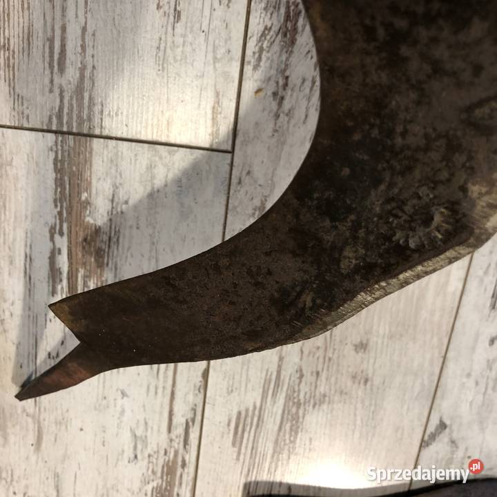Rębak stary angielski 35 ręczny kuty żelazny wielkopolskie