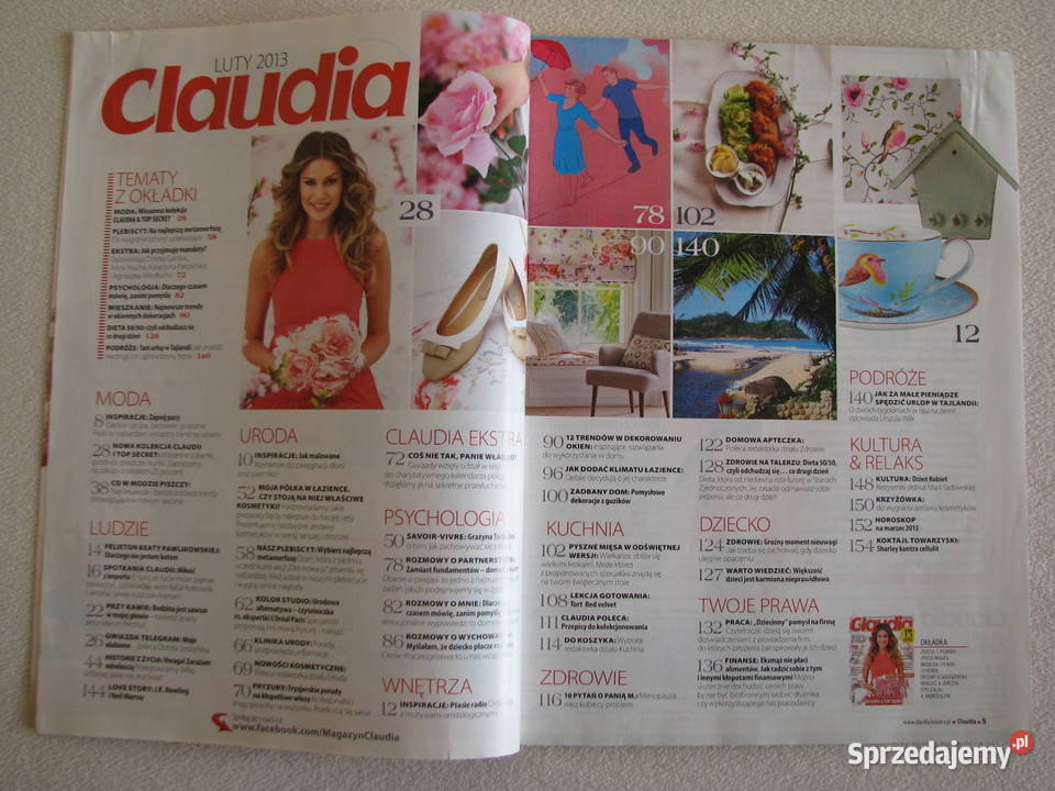 Magazyn Claudia miesięcznik z lat 1997 2013 Brzegi