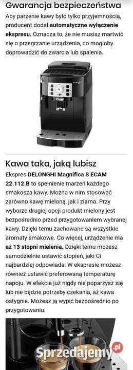 Ekspres do kawy DeLonghi Magnifica S Myscowa