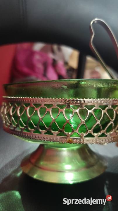 Cukiernia z czasów PRLW kształcie serca Porcelana i szkło wielkopolskie Piła