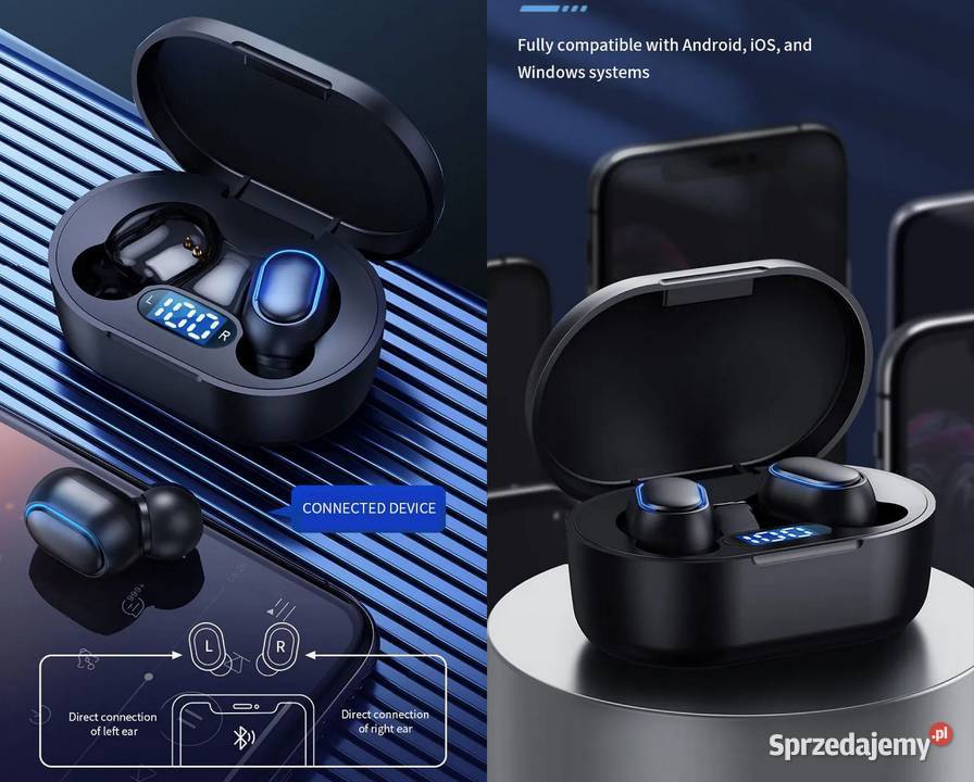 Słuchawki E7S Bluetooth 50 Sportowe z Mikrofonem Sieradz