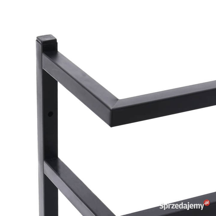 Stojak na ręcznik czarny 24x12x48 stalowy Warszawa