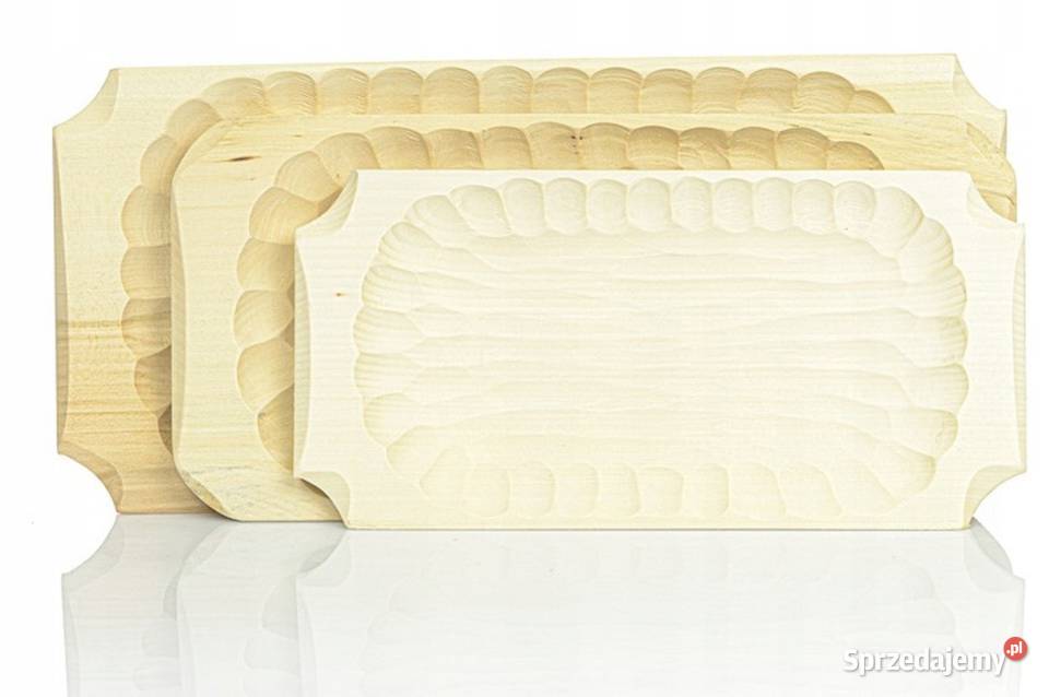 DREWNIANE KORYTKO zestaw koryt taca niecka Akcesoria kuchenne