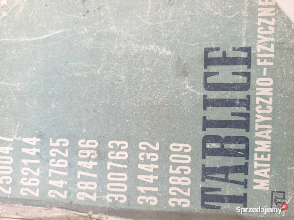 Tablice matematyczne fizyczne książki Trójmiasto Gdańsk