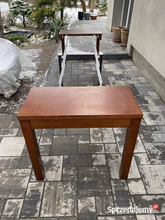 Solidny stół rozkładany firma Miro brązowy 3 Chełm