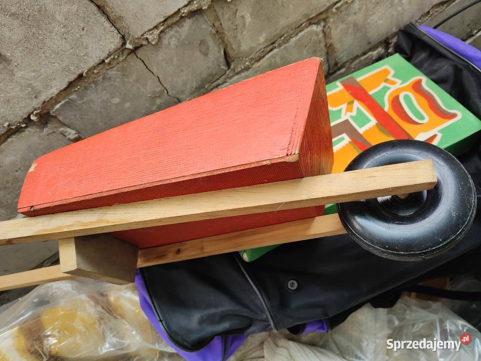 Retro Vintage PRL unikat taczka zabawka dzieci Lublin