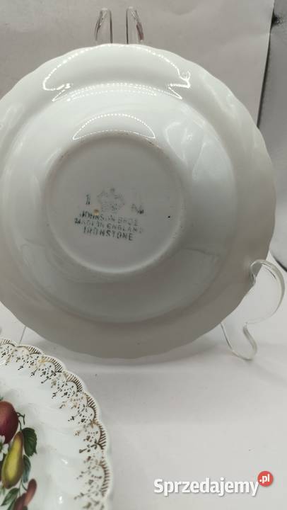 Talerze angielskie owocowy motyw