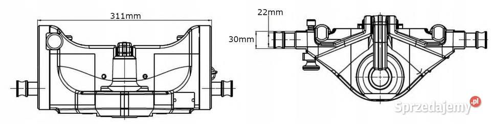 Zaczep wkład zaczepu PitonFix 311x22x30mm małopolskie Kamionna