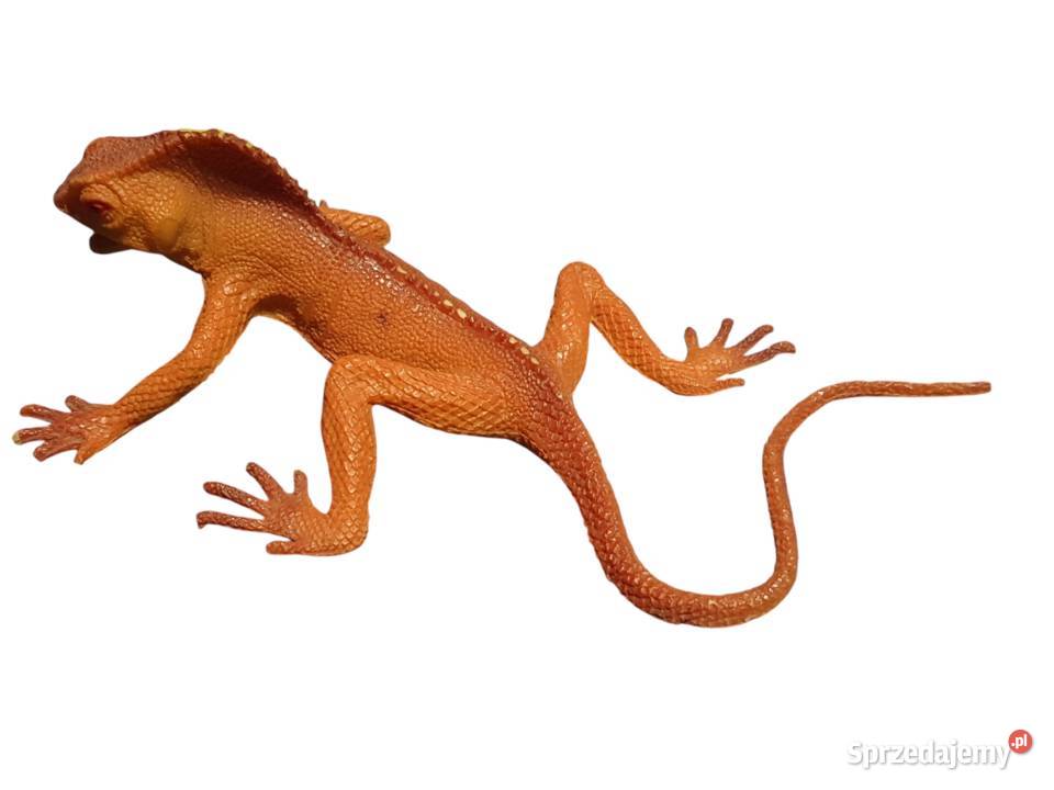 Stara figurka jaszczurkę gekona iguanę lata 8090 Cieszyn