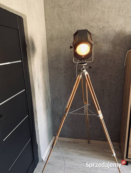 Lampa z PRL teatralna PRL loft vintage Poznań
