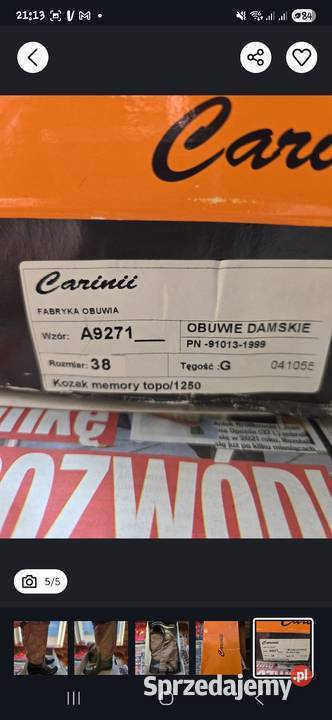 carinii a9271 memory topo 1250 Chodzież sprzedam