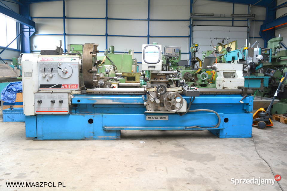 Tokarka uniwersalna TUB 830 B x 2000 rb 2008 łódzkie Głowno