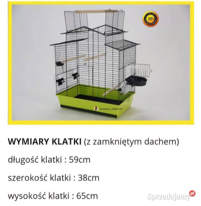Papugi nierozłączki klatka Pilzno