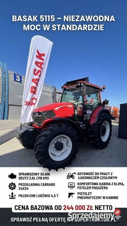 NIE DEUTZ NIE KIOTI NOWY Basak 5115 119 New Holland Pułtusk sprzedam