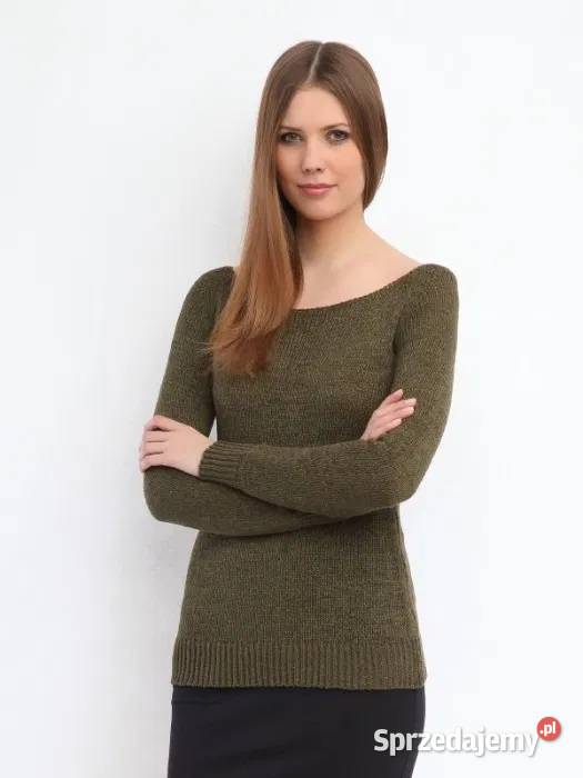 sweter khaki Top Secret zielony małopolskie Olkusz