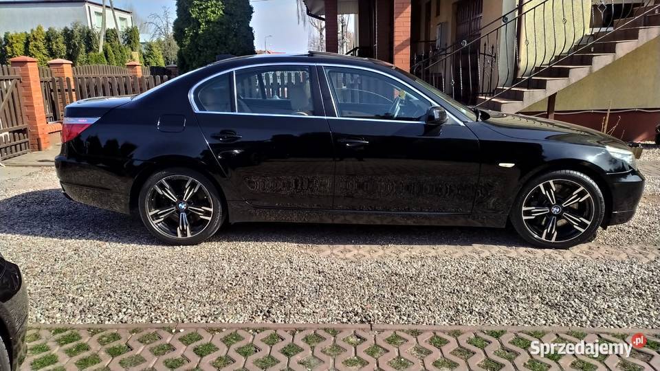BMW e60 535D Sedan Lift Czarny Zadbany Rok produkcji 2007 Toruń