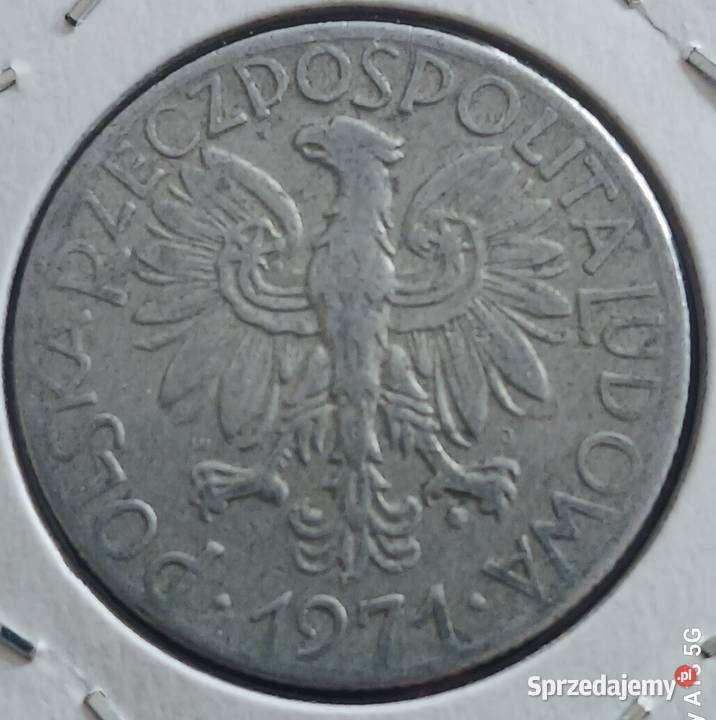 5 Złotych Rybak 1971 r 1 najniższy nakład