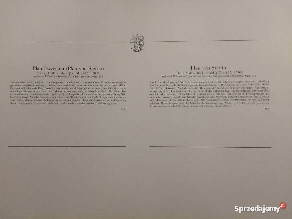 1269 Plany I Mapy Szczecina XVII Do XX Wieku 7 Antykwariat Szczecin