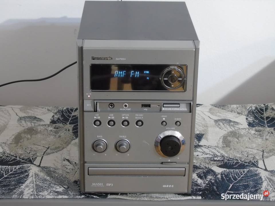 Wieża Panasonic SAPMX4 USB mp3 RDS CD AUX sprzedam