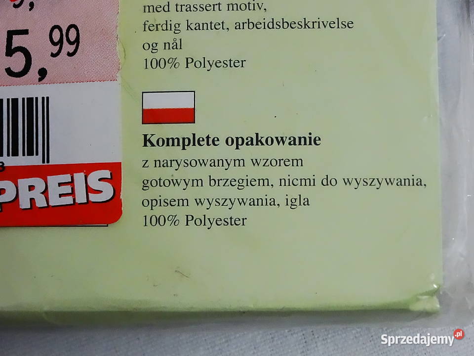 Zestaw do wyszywania Biłgoraj sprzedam