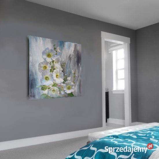 Kwiaty Malwy ręcznie mal olejny L Olbrycht Nowy Sącz