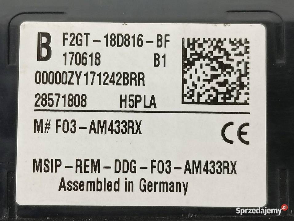 MODUŁ KEYLESS F2GT18D816BF Ford S II 20152023 świętokrzyskie