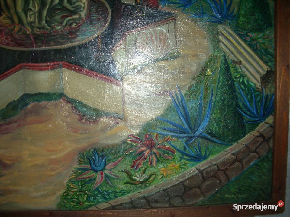 Marek Naszak Obraz olejny Duch fontanny Malarstwo Warszawa sprzedam