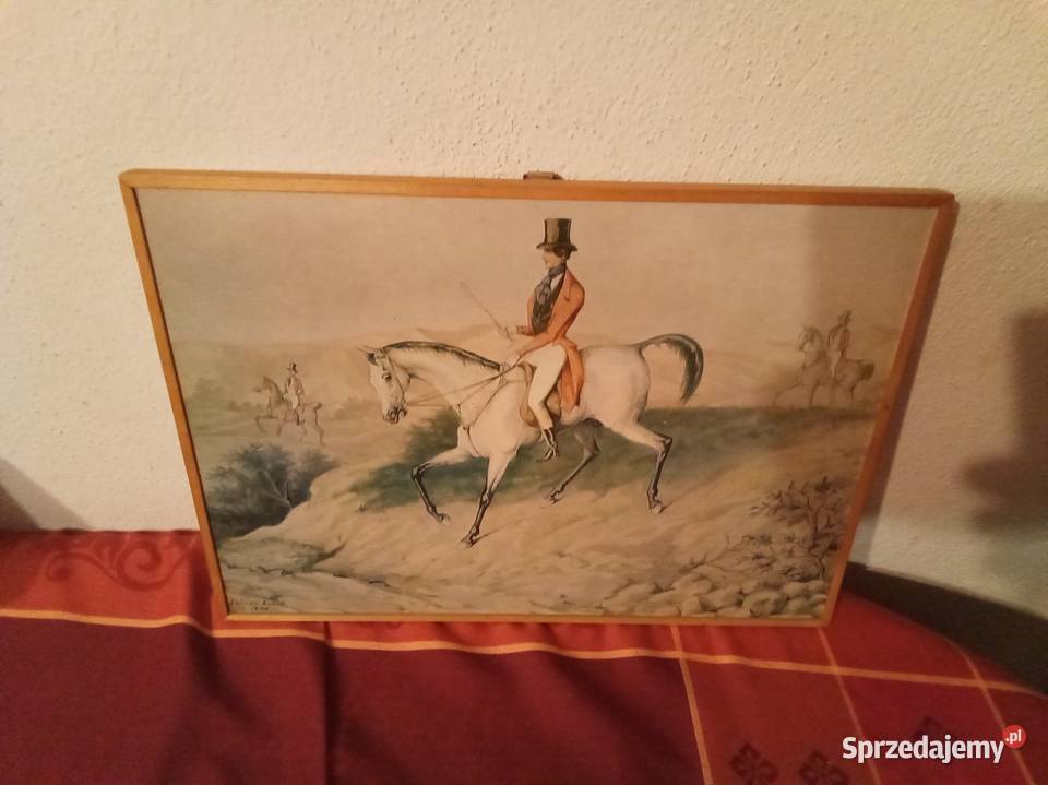 Jeździec na siwym koniu Alfred Potocki na Warszawa