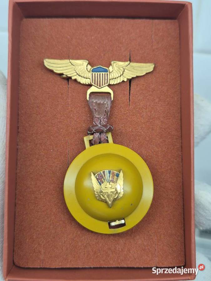 Unikat Sprawny zegarek broszka US Army RAF śląskie Chorzów