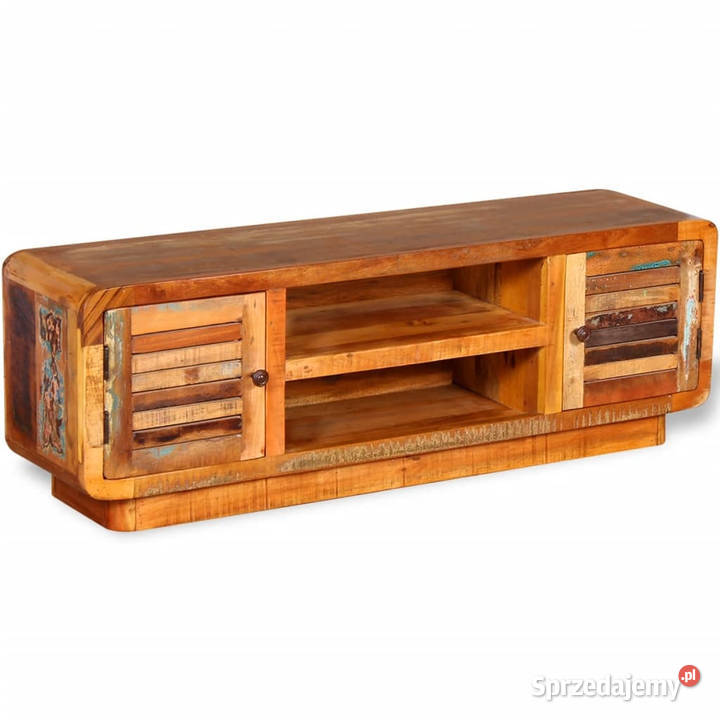 Szafka pod TV z drewna z odzysku 120x30x40 Meble Warszawa