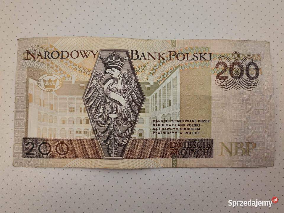 Banknot kolekcjonerski 200 Seria AA z 1994 roku Środa Wielkopolska