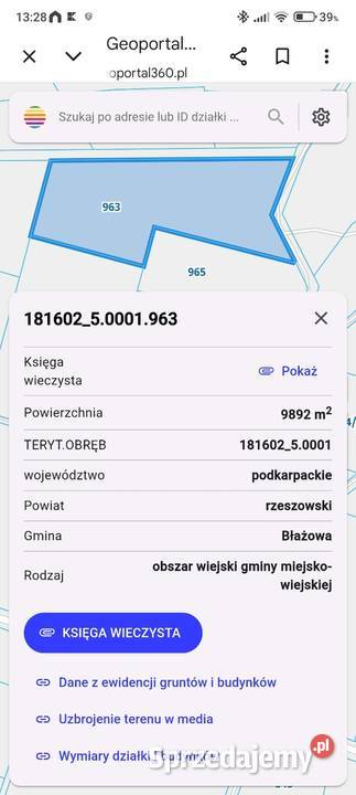 Sprzedam dużą działke rekreacyjną utwardzona Białka