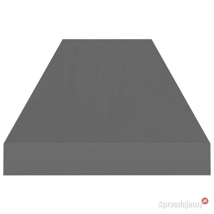 Półki ścienne 2 wysoki połysk szare 90x235x38 Półki mazowieckie Warszawa