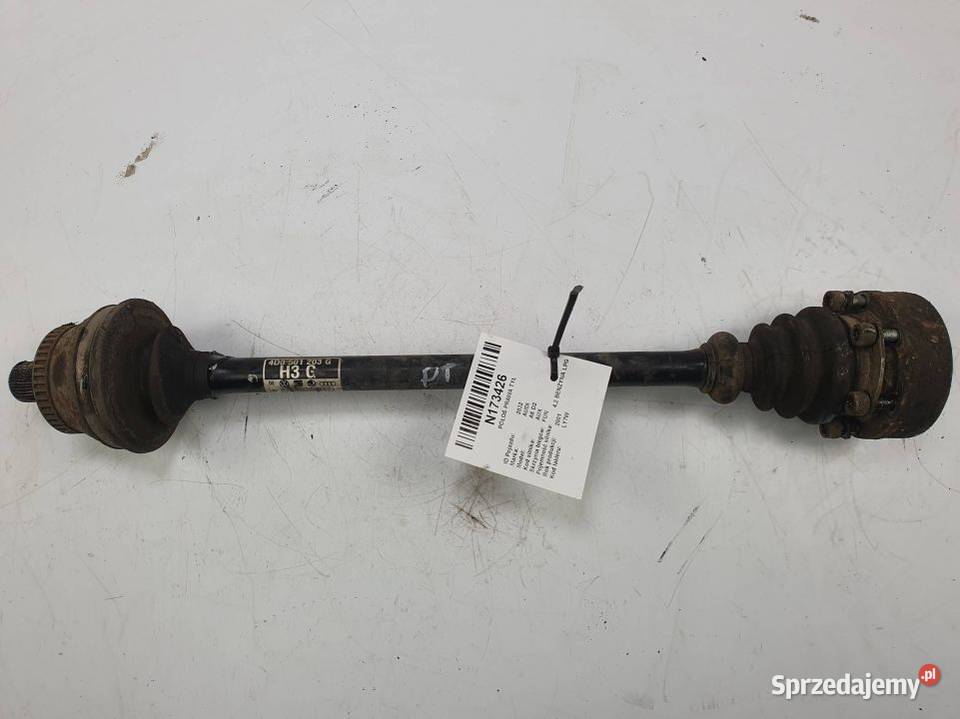 PÓŁOŚ PRAWA TYŁ AUDI A8 D2 4D0501203G Lipno