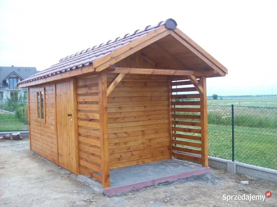 Domek ogrodwy narzędziowy z tarasem letniskowy dolnośląskie