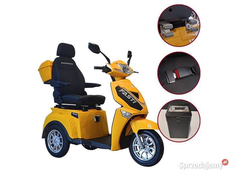 Elektryczny 3kołowy skuter bateria uchwyt pas Rok produkcji 2023 Kraków