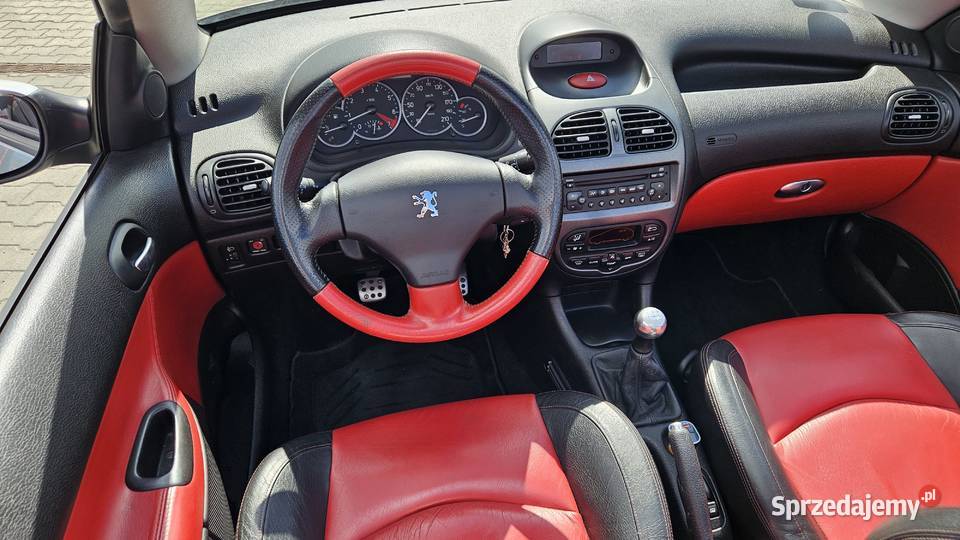 Peugeot 206cc 20 benzyna 136 CzerwonoCzarne komputer pokładowy zachodniopomorskie Gryfice