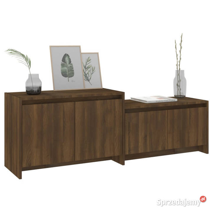 Szafka TV brązowy dąb 1465x35x50 materiał Warszawa