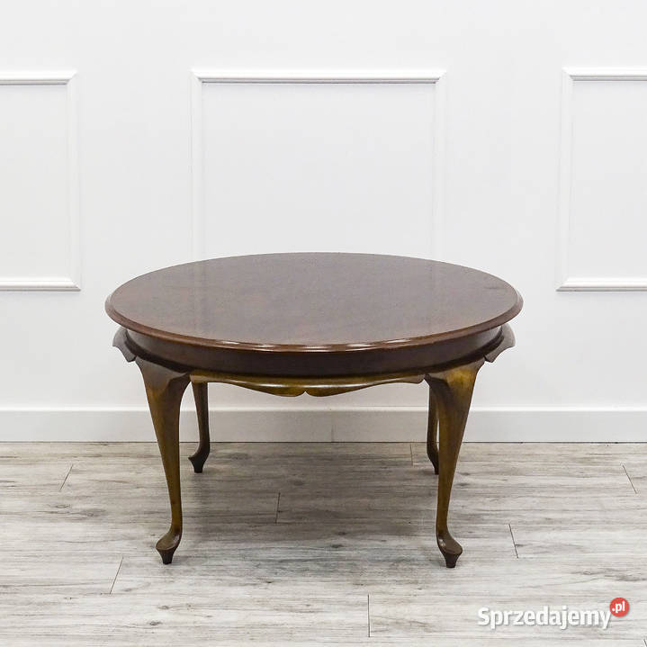 Stylowa ŁAWA angielska Chippendale Okrągła Ława Kalisz