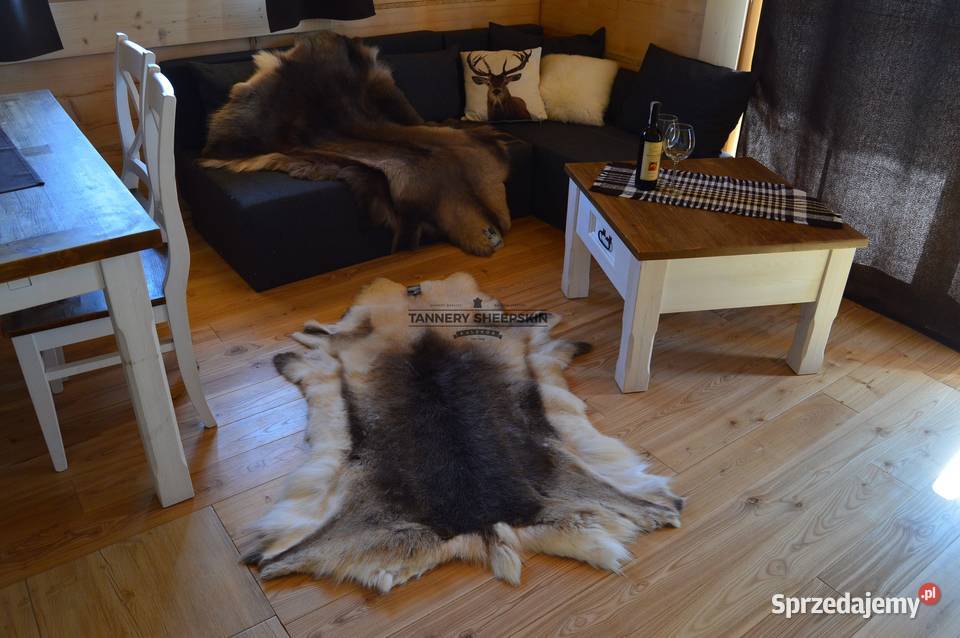 Renifer Skandynawski Naturalna Dekoracyjna Skóra Szaflary