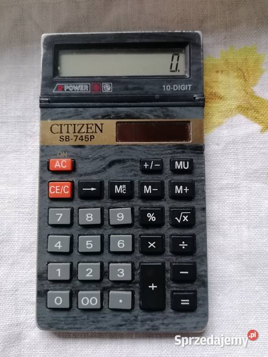 Kalkulator Citizen SB745P japoński solarny Części i akcesoria łódzkie Łódź