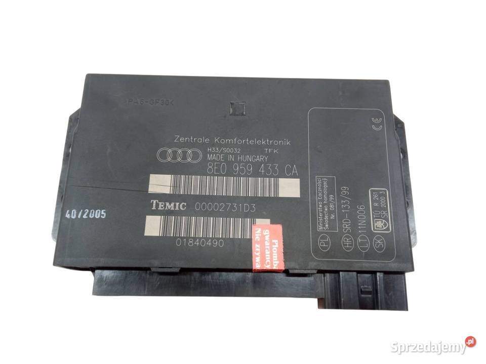 MODUŁ KOMFORTU 8E0959433CA Audi A4 III 20042008