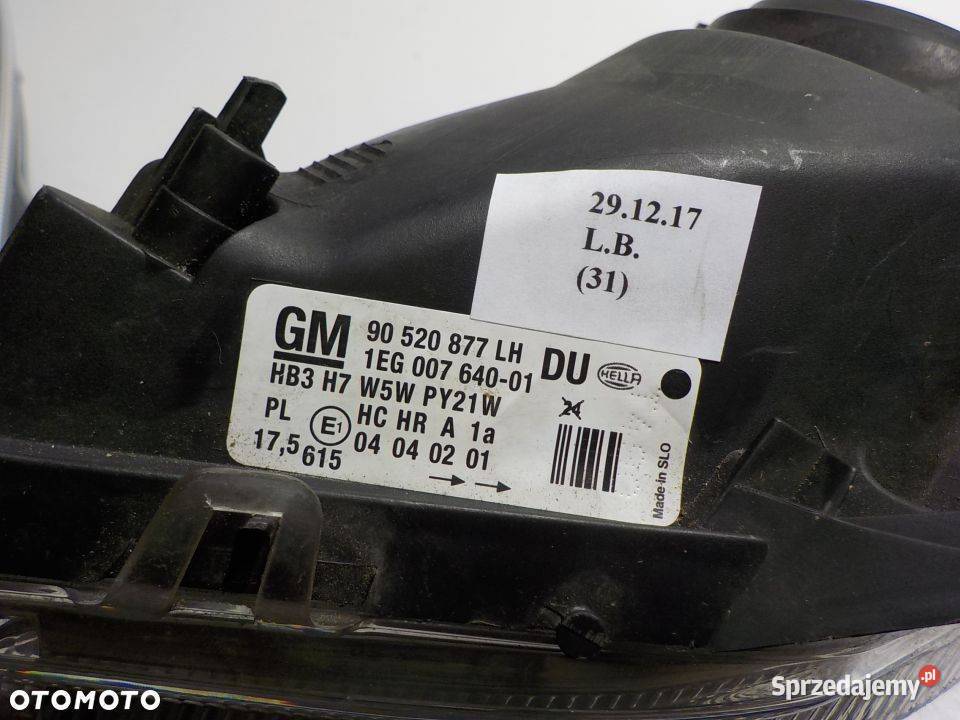 LAMPA LEWA PRZÓD OPEL ASTRA II G HELLA Nowy Tomyśl