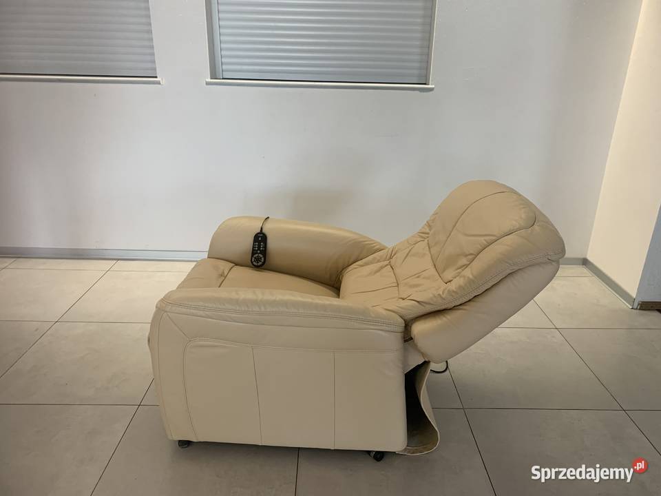 HUKLA SKÓRZNY FOTEL Z SUPER MASAŻEM Kalety