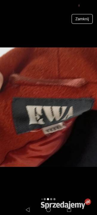 Płaszcz zimowy wełniany z kaszmirem oversize Krosno